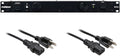 Furman M-8Lx Merit X Series 8 Outlet Power Conditioner & Surge Protector with Dual Rack Lights Plus (2) Hosa 18 Gauge Electrical Extension Cable