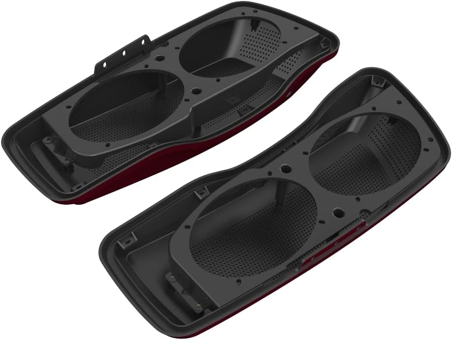 Advanblack Saddlebag Dual 6x9 Speaker lids, Audio Covers Fit for H-D Touring, Road Glide, Street Glide Special, Road King, 2014 2015 2016 2017 2018 2019 2020 2021 2022 2023