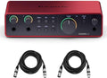 Scarlett 2i2 4th Gen, 2-in, 2-out USB Audio Interface with 2 XLR Cables