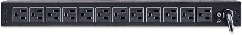 CyberPower PDU15M2F12R Metered PDU, 100-125V/15A (Derated to 12A), 14 Outlets, 1U Rackmount, 15 Foot Power Cord