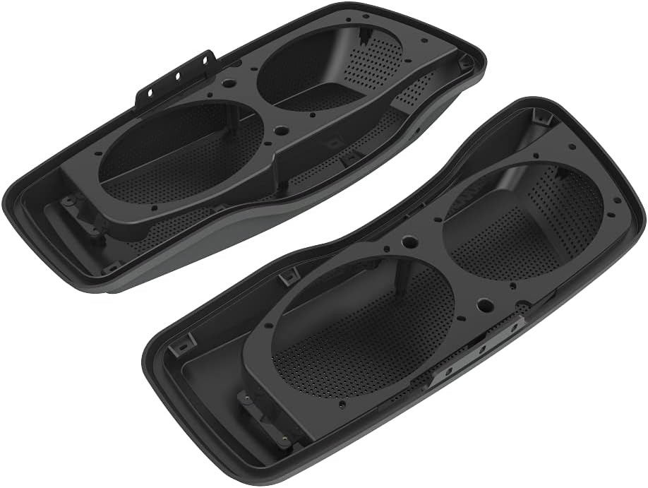 Advanblack Saddlebag Dual 6x9 Speaker lids, Audio Covers Fit for H-D Touring, Road Glide, Street Glide Special, Road King, 2014 2015 2016 2017 2018 2019 2020 2021 2022 2023