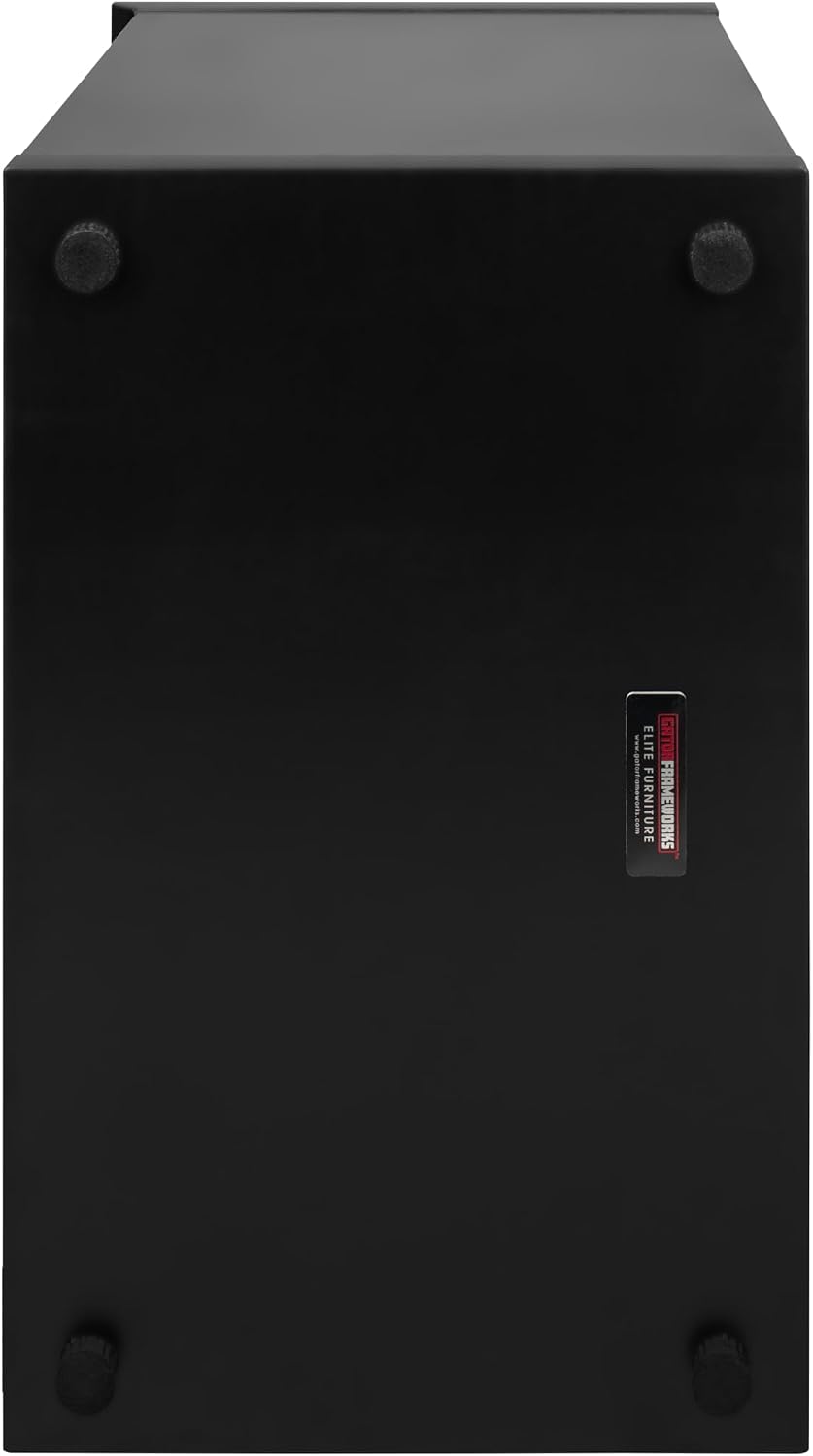 Gator Frameworks Elite Furniture Series 8U Wood Desktop Studio Rack in Standard Black Finish (GFW-ELITERK-8U-BLK)