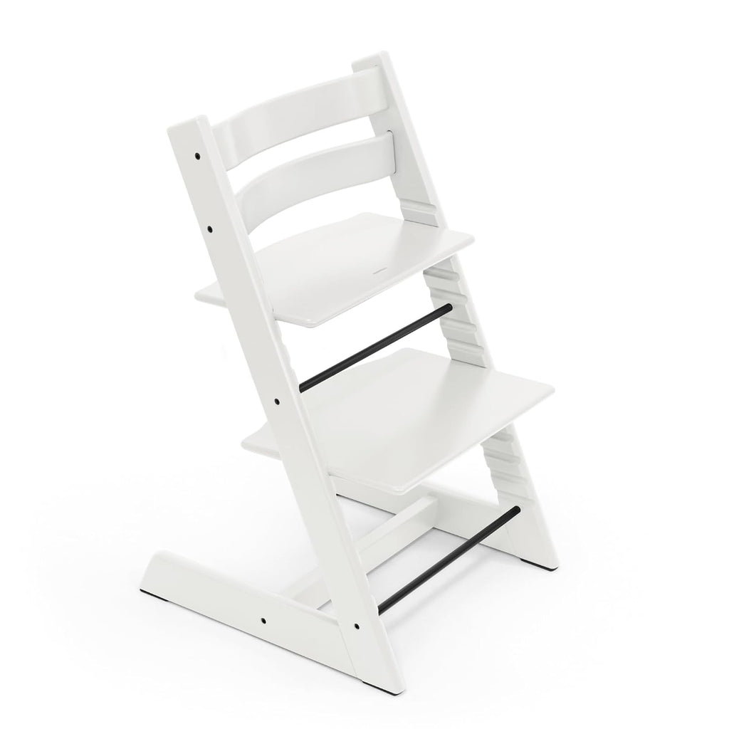 Tripp Trapp Chair from Stokke, White - Adjustable, Convertible Chair for Toddlers, Children & Adults - Convenient, Comfortable & Ergonomic - Classic Design