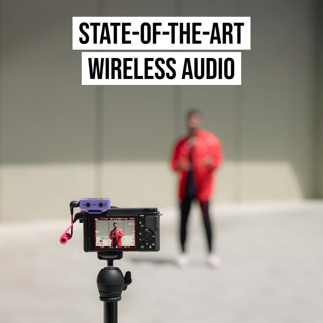RØDE Wireless GO (Gen 3) – Compact Wireless Mic – Pristine Audio, 32-bit Float Recording, Automatic Level Control, for Phones, Cameras and Computers (Lilac)