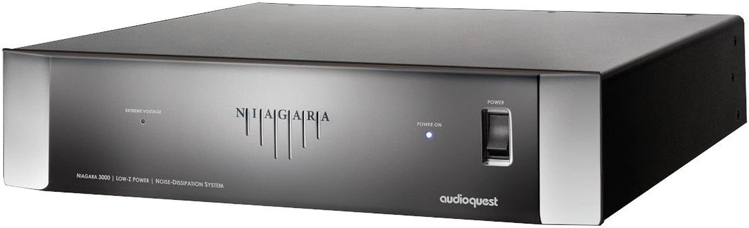 AudioQuest NIAGARA3000USA Low-Z Power Noise Dissipation AC Power Conditioner with an AudioQuest MONSOONUS01 1M Wind Series AC Power Cable (2020)