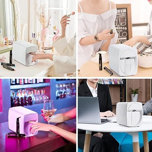 3D Nail Art Printer, Automatic Portable Nail Painting Machine with WiFi/USB/Digital DIY for Kids & Studios, Green Color - Perfect for Creative Nail Designs and Artistry