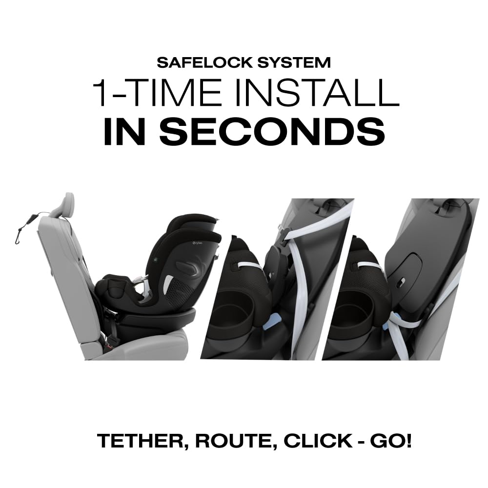 Callisto G 360 Rotating All-in-One Convertible Car Seat - Moon Black