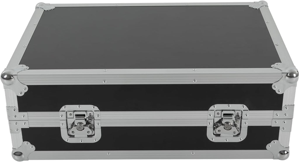 10U PA DJ Rack/Road ATA Case, Network & Stereo Rack with Slant Mixer Tops, 25'' Depth DJ Work Table Rolling Studio Equipment Cabinet, Amplifier Mixer Storage Stand for Pro Tour Grade, Live Sound