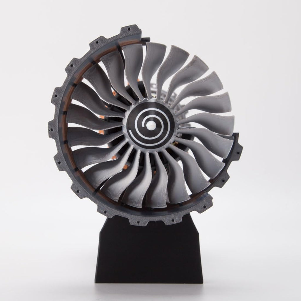 TR900 Turbofan Jet Engine Model-3D Printer Aircraft Engine Kit-1:20 Adjustable Speed Turbojet Engine Model-Mechanical Science Education Toy-Aviation Enthusiast Gift