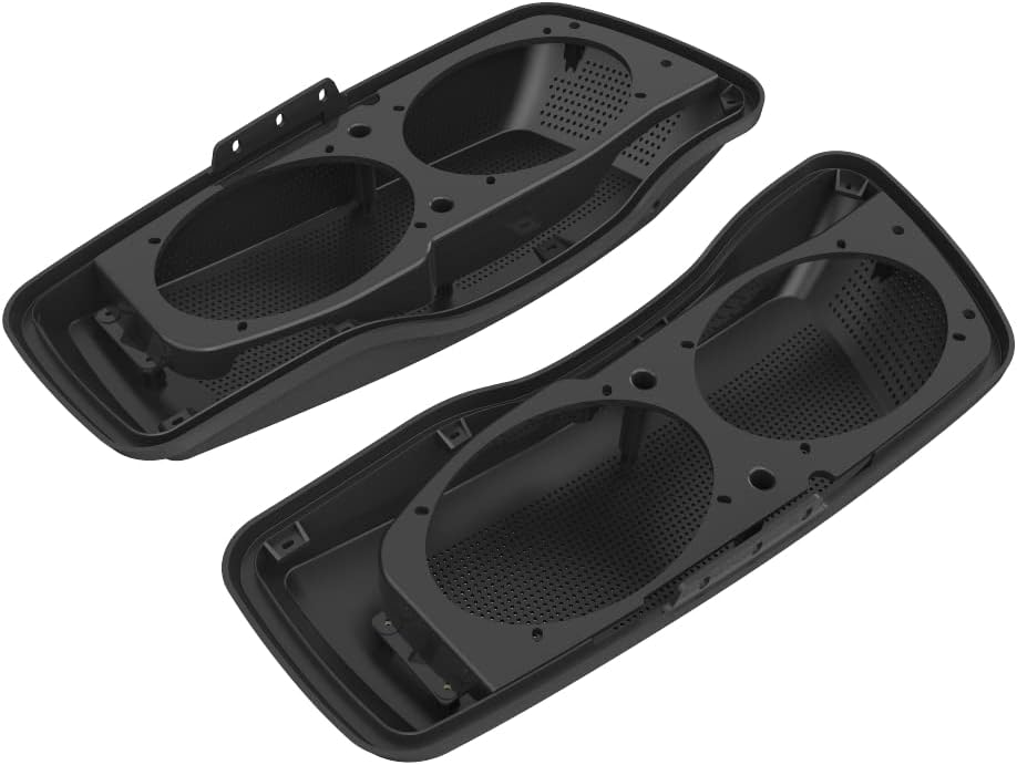 Advanblack Saddlebag Dual 6x9 Speaker lids, Audio Covers Fit for H-D Touring, Road Glide, Street Glide Special, Road King, 2014 2015 2016 2017 2018 2019 2020 2021 2022 2023