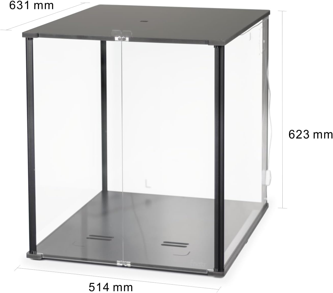 3D Printer Enclosure for Bambu Lab A1 - Fume & Odor Control, Ventilation Cutout for Air Purification, Overheating Protection, LED Light, Versatile AMS Lite Placement, Black