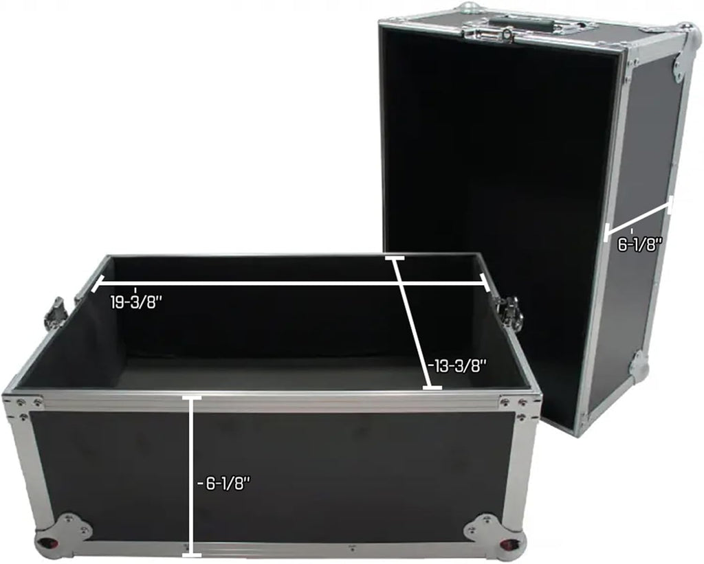 Harmony Audio Case HCLPHWE Rolling Flight Case Wheels & Handle 100 LP Vinyl Records