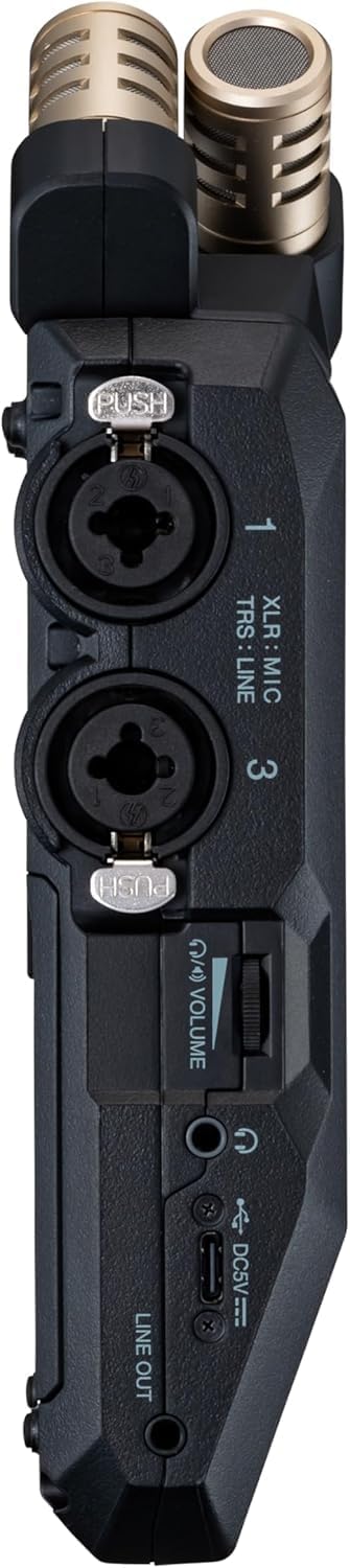 Zoom H6essential 6-Track 32-Bit Float Portable Audio Recorder Bundle with APH-6e H6essential Accessory Pack with Hairy Windscreen, Padded Shell Case, AC Adapter, & USB C-Cable (H6e + APH6E Bundle)