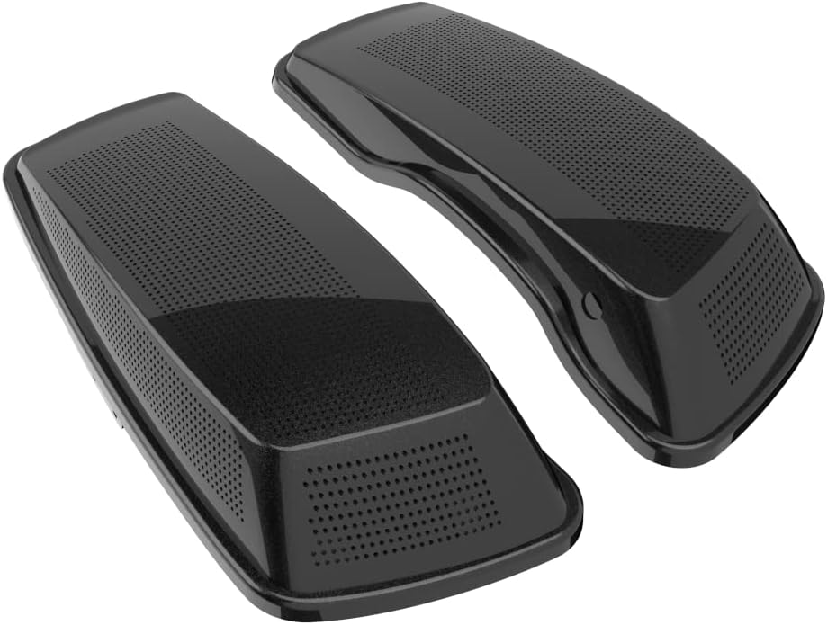 Advanblack Saddlebag Dual 6x9 Speaker lids, Audio Covers Fit for H-D Touring, Road Glide, Street Glide Special, Road King, 2014 2015 2016 2017 2018 2019 2020 2021 2022 2023