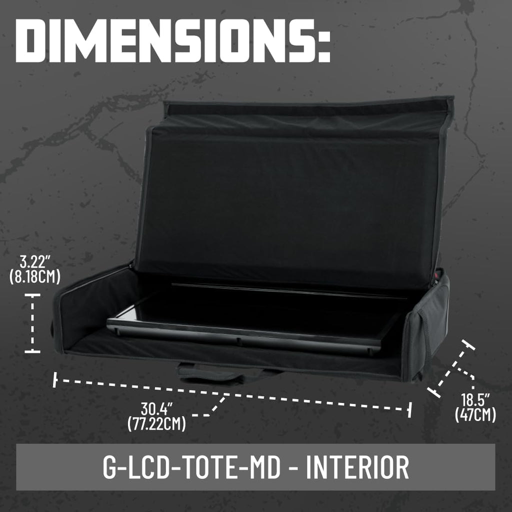 Gator Cases Padded Nylon Carry Tote Bag for Transporting LCD Screens, Monitors and TVs Between 27' - 32' (G-LCD-TOTE-MD)
