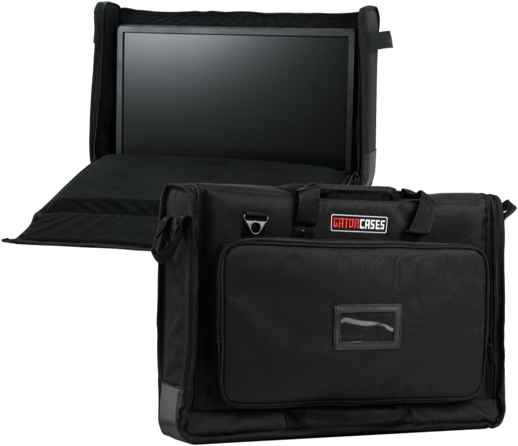 Gator Cases Padded Nylon Carry Tote Bag for Transporting LCD Screens, Monitors and TVs Between 19' - 24' (G-LCD-TOTE-SM)