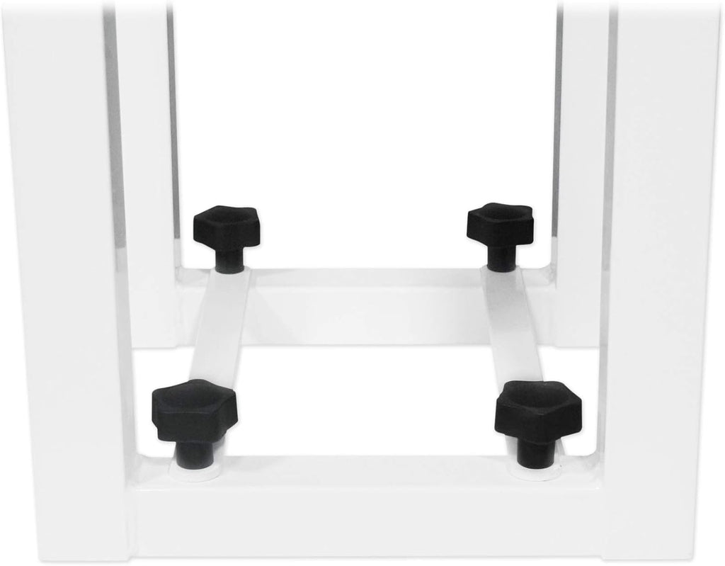 (2) Rockville RTP32W Totem Moving Head Light Stand+Black+White Scrims+Carry Bag (2 Items)