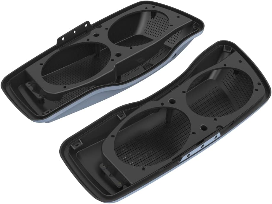 Advanblack Saddlebag Dual 6x9 Speaker lids, Audio Covers Fit for H-D Touring, Road Glide, Street Glide Special, Road King, 2014 2015 2016 2017 2018 2019 2020 2021 2022 2023