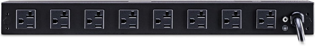 CyberPower PDU20M2F8R Metered PDU, 100-125V/20A (Derated to 16A), 10 Outlets, 1U Rackmount, 15 Foot Power Cord