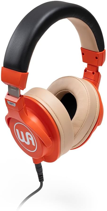Warm Audio WA-HRT Headroom, Closed Studio Headphones (45 mm Neodymium Driver, Interchangeable Ear Pads, for Monitoring & Recording), Orange