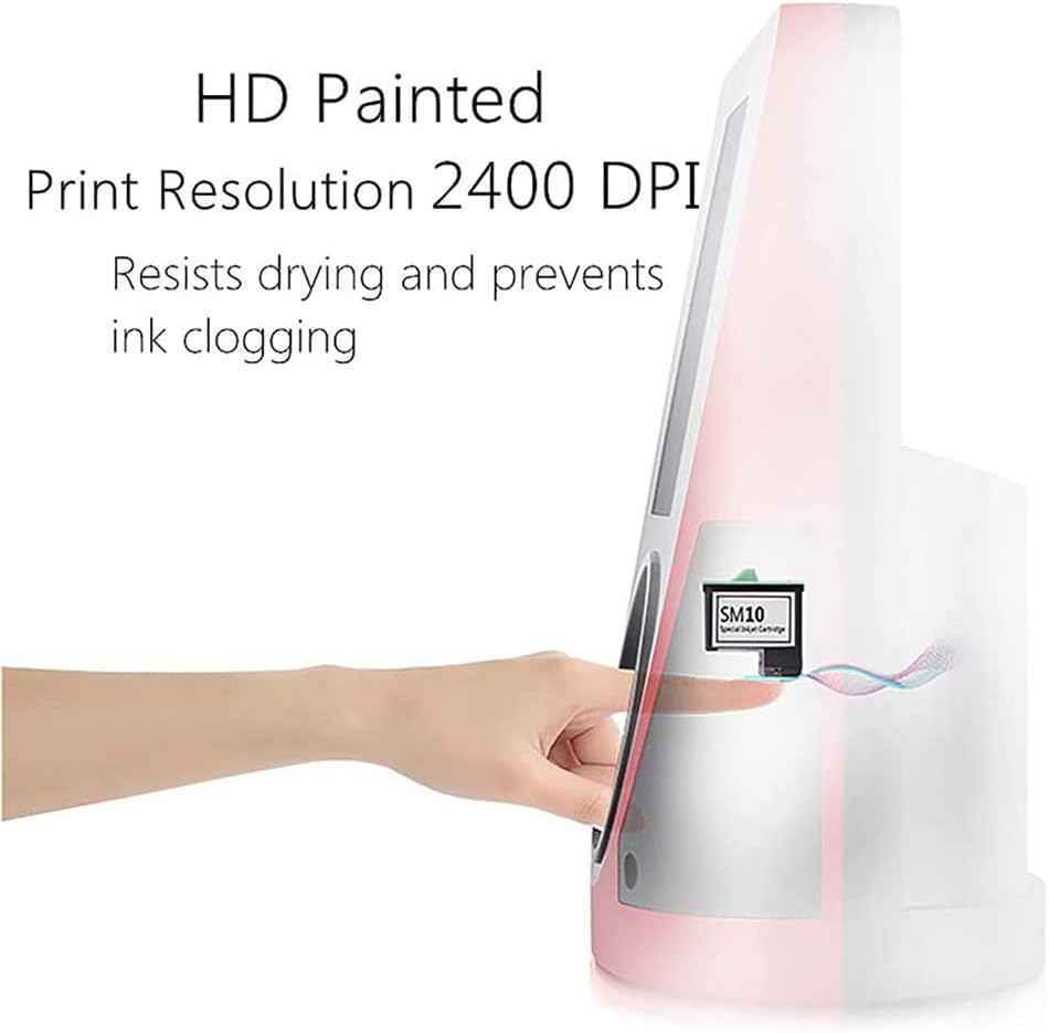 Smart Nail Art Printer, 3D Automatic Manicure Printer, Photo Pattern Printing Nail Film Printer, Support WiFi/DIY, AI Recognition of Nail Face, for Kid/Nail Studio/Manicurist/Nail Lovers