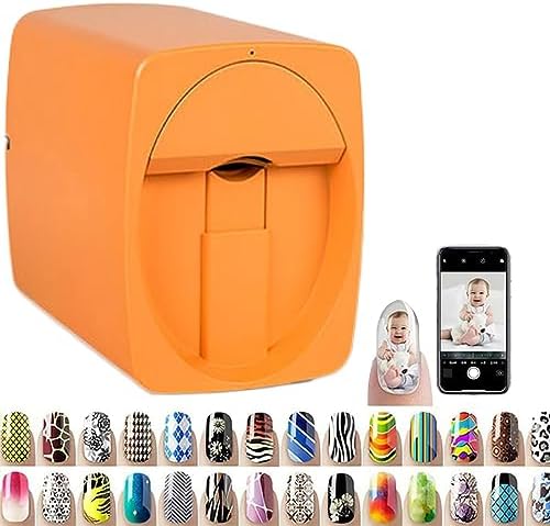3D Nail Art Printer, Automatic Portable Nail Painting Machine with WiFi/USB/Digital DIY for Kids & Studios, Green Color - Perfect for Creative Nail Designs and Artistry