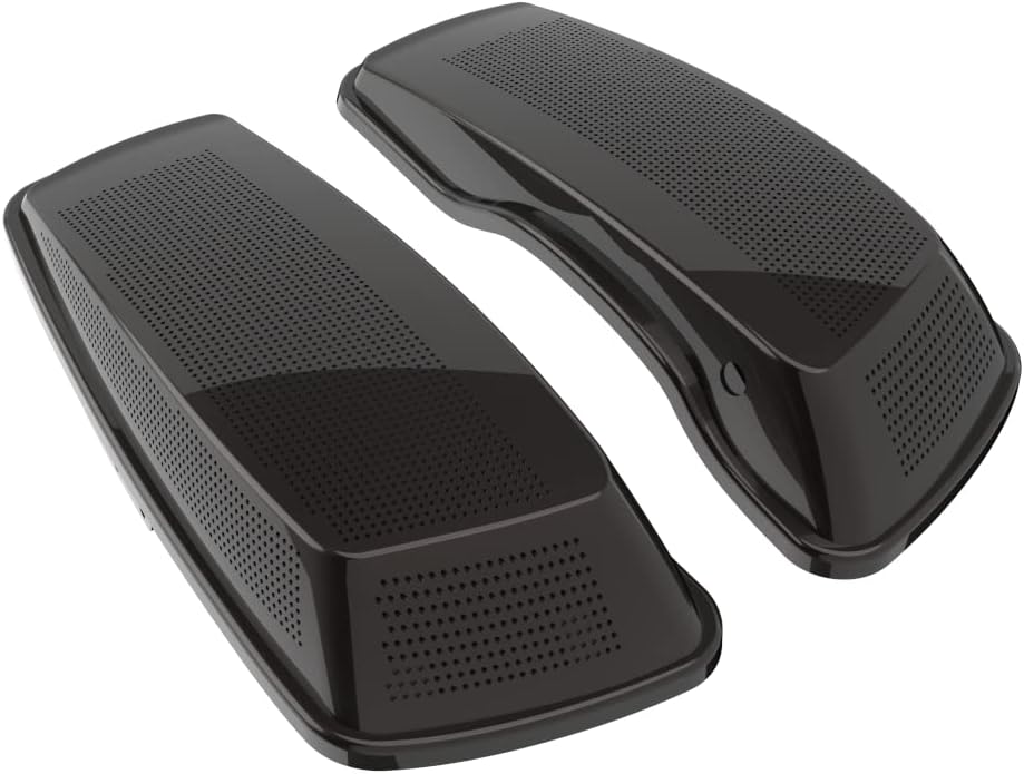 Advanblack Saddlebag Dual 6x9 Speaker lids, Audio Covers Fit for H-D Touring, Road Glide, Street Glide Special, Road King, 2014 2015 2016 2017 2018 2019 2020 2021 2022 2023