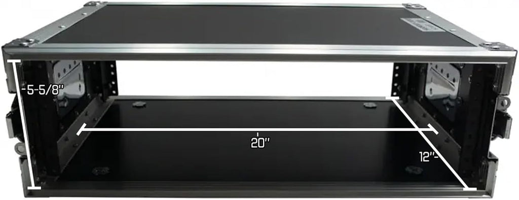 Harmony Audio Cases HC3UED Pro DJ Flight 3U FX Effect 16' Depth Road Vertical Case