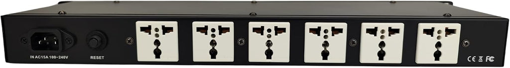 WAudio Rackmount 1U Line Conditioner - AC Noise Power Filter, Surge Protection with Phase Detect