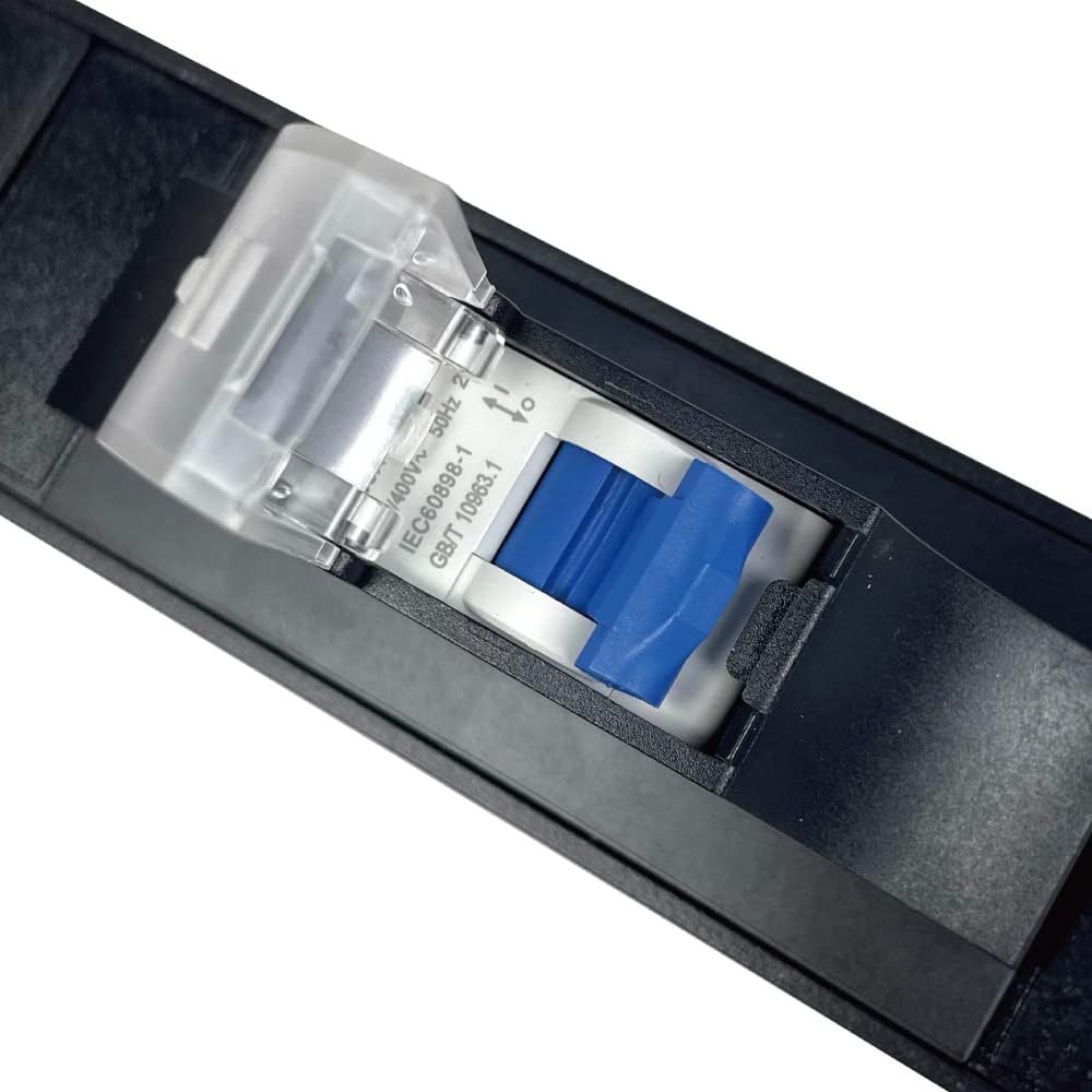 Metered-Breaker-Surge Protection PDU, 240V, L6-30P, 30A, 7200watts, (6) C13 & (2) C19 Outlets, Crypto Mining, Data Centre, ASIC/RIGS, Power Distribution Unit