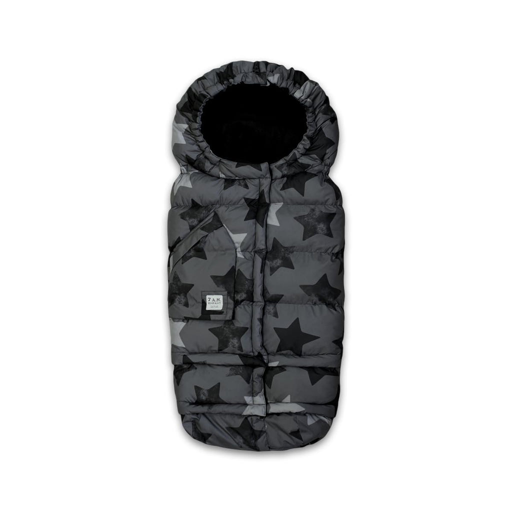 7AM Enfant Stroller Blanket 212 - Adjustable Baby Car Seat Zipped Blanket for Babies Winter, Unisex Multi Purpose Fleece Lined Warm Hooded Toddler Footmuff Water Repellent | (6M - 4T)
