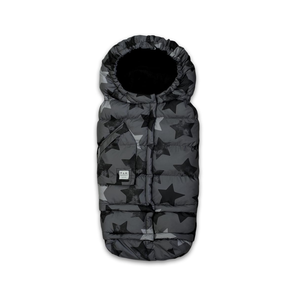 7AM Enfant Stroller Blanket 212 - Adjustable Baby Car Seat Zipped Blanket for Babies Winter, Unisex Multi Purpose Fleece Lined Warm Hooded Toddler Footmuff Water Repellent | (6M - 4T)