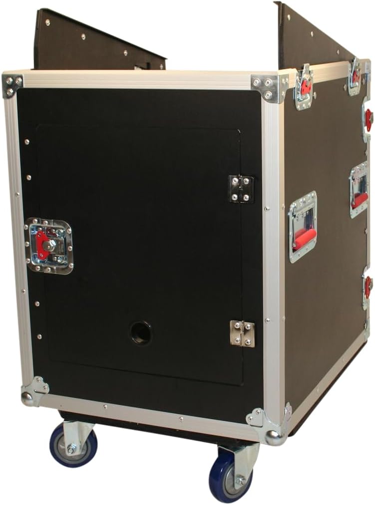 Gator Cases G-Tour Audio Road Rack with Heavy-Duty Casters and Tour Grade Hardware, 12U Top and 12U Side (G-TOUR-GRC12X12)