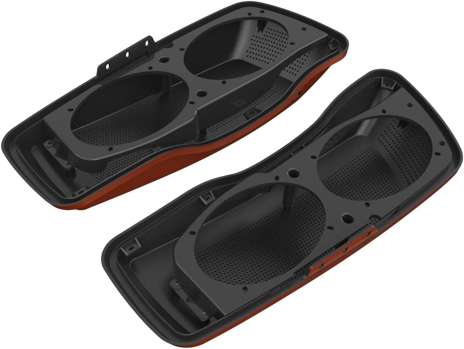 Advanblack Saddlebag Dual 6x9 Speaker lids, Audio Covers Fit for H-D Touring, Road Glide, Street Glide Special, Road King, 2014 2015 2016 2017 2018 2019 2020 2021 2022 2023