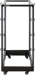 AEONS 22U 4-Post IT Open Frame Server Rack 19 Inch Depth-Adjustable (22' to 40') Network Equipment AV Gear w/Casters and Cable Management