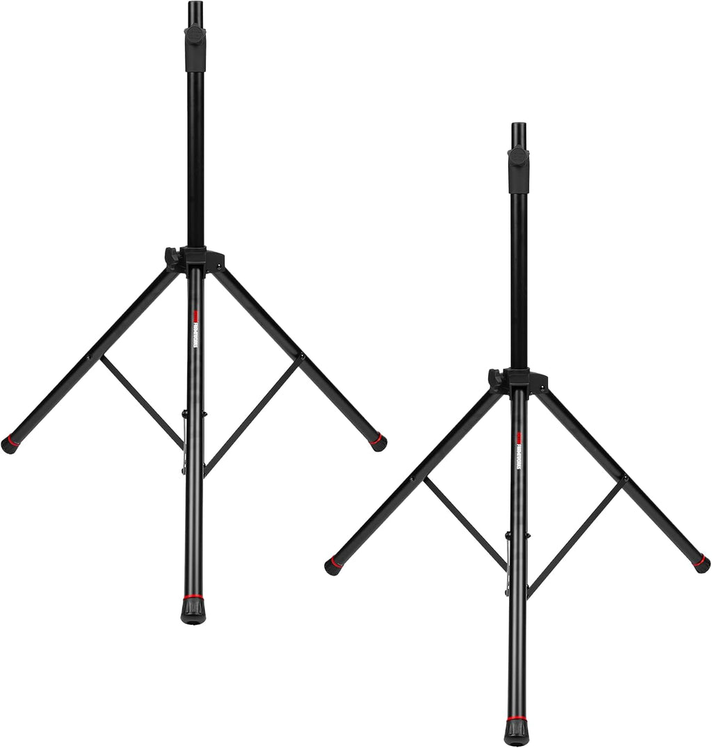 Gator Frameworks Deluxe Set with Self Rising Lift Assist Includes (2) Speaker Stands and Nylon Carry Bag, (GFW-SPK-3000SET)