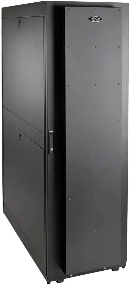Tripp Lite - SRQP42UB - 42U Rack Enclosure Server Cabinet Quiet with Sound Suppression - 42U Wide X 27.76 Deep Floor Standing for Server - Black - Steel - 2000 Lb X Dynamic/Rolling Weight