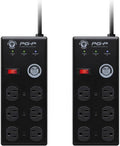 Black Lion Audio PG-P Portable Power Conditioner, 6 Outlets, 9' Cable (Pair) Bundle