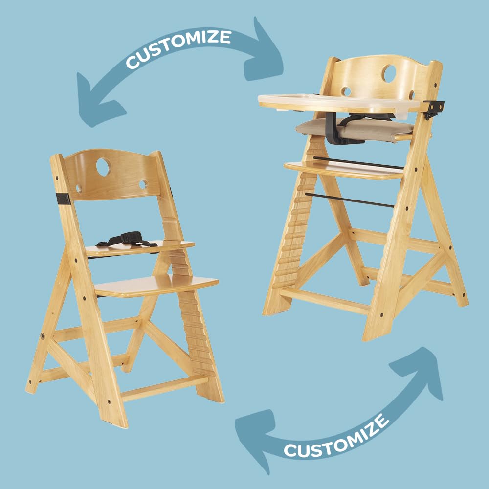 Keekaroo Height Right High Chair with Tray, Natural