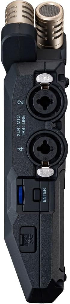 Zoom H6essential Handy Recorder 6-Track 32-Bit Float Portable Audio Recording (2024 Model) Stereo Microphones, 4 XLR/TRS Inputs, USB Audio Interface, for Musicians, Podcasters and Filmmakers Bundle