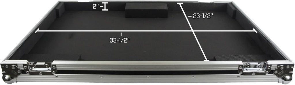 Harmony Audio Cases Compatible With Allen & Heath QU-32 Digital Mixer HCAHQU32 Flight DJ Road Custom Case