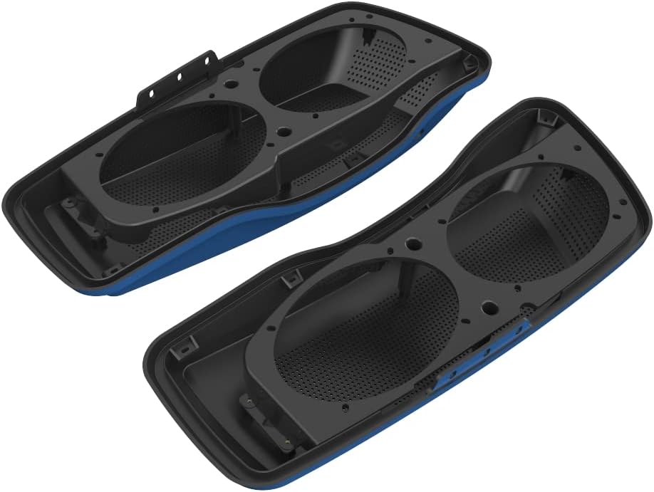 Advanblack Saddlebag Dual 6x9 Speaker lids, Audio Covers Fit for H-D Touring, Road Glide, Street Glide Special, Road King, 2014 2015 2016 2017 2018 2019 2020 2021 2022 2023