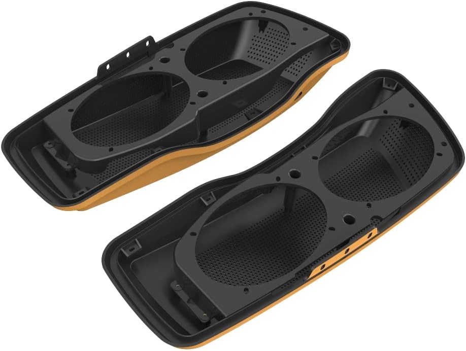 Advanblack Saddlebag Dual 6x9 Speaker lids, Audio Covers Fit for H-D Touring, Road Glide, Street Glide Special, Road King, 2014 2015 2016 2017 2018 2019 2020 2021 2022 2023