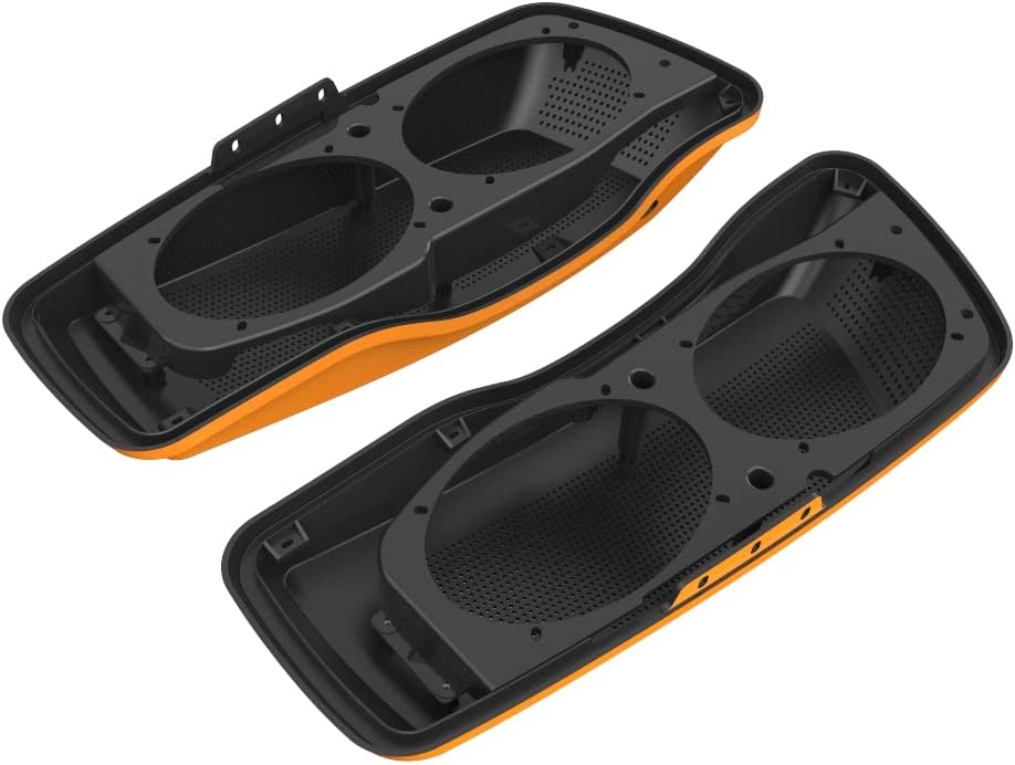 Advanblack Saddlebag Dual 6x9 Speaker lids, Audio Covers Fit for H-D Touring, Road Glide, Street Glide Special, Road King, 2014 2015 2016 2017 2018 2019 2020 2021 2022 2023