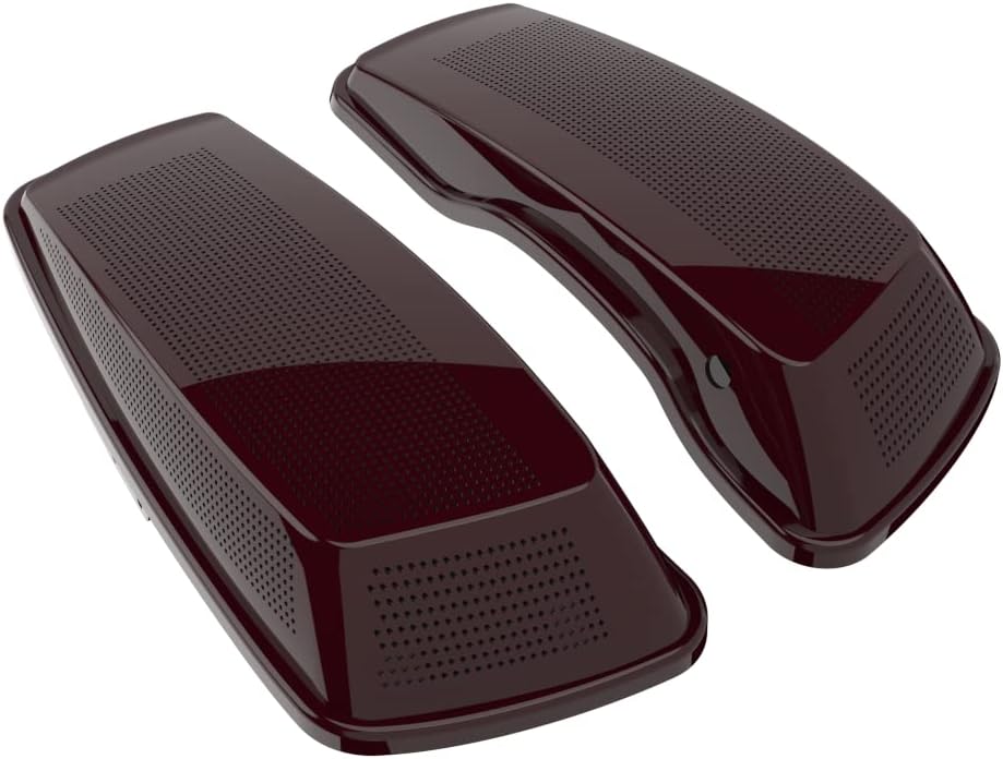 Advanblack Saddlebag Dual 6x9 Speaker lids, Audio Covers Fit for H-D Touring, Road Glide, Street Glide Special, Road King, 2014 2015 2016 2017 2018 2019 2020 2021 2022 2023