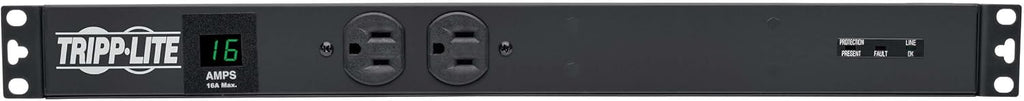 Tripp Lite Metered PDU, 20A, Isobar Surge Suppression 3840 Joules, (12 5-20R, 2 5-15R), 120V, L5-20P/5-20P, 1U Rack-Mount Power (PDUMH20-ISO)
