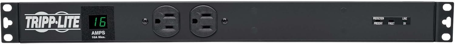 Tripp Lite Metered PDU, 20A, Isobar Surge Suppression 3840 Joules, (12 5-20R, 2 5-15R), 120V, L5-20P/5-20P, 1U Rack-Mount Power (PDUMH20-ISO)