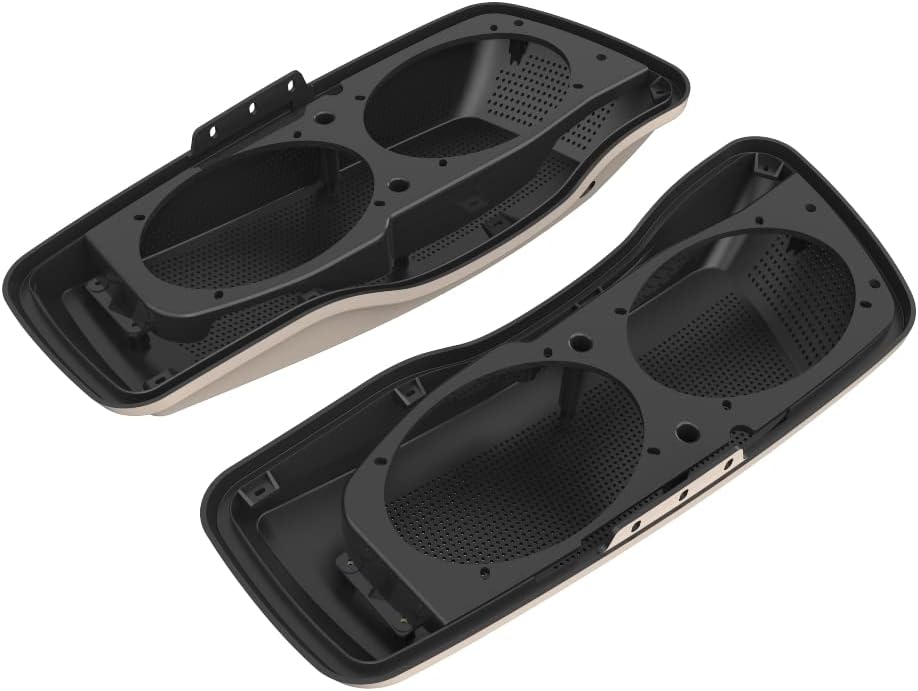 Advanblack Saddlebag Dual 6x9 Speaker lids, Audio Covers Fit for H-D Touring, Road Glide, Street Glide Special, Road King, 2014 2015 2016 2017 2018 2019 2020 2021 2022 2023