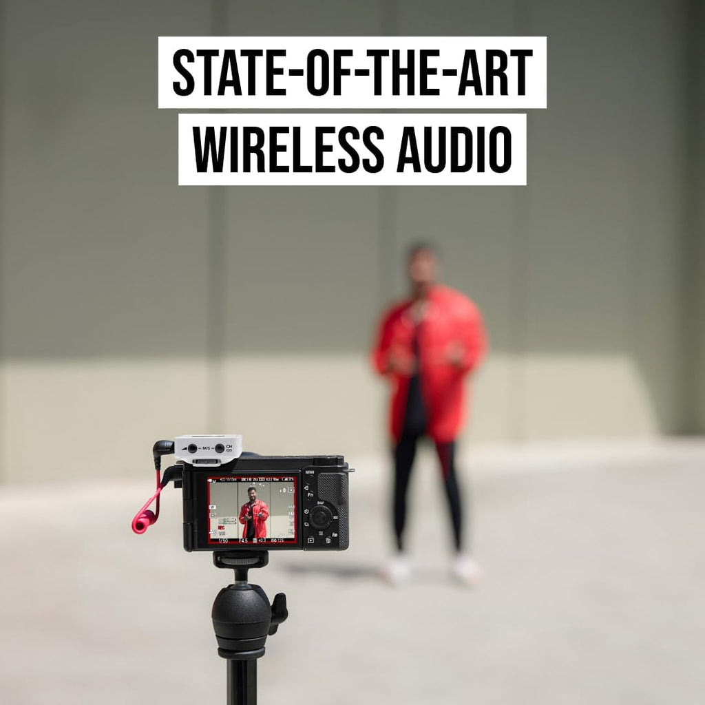 RØDE Wireless GO (Gen 3) – Compact Wireless Mic – Pristine Audio, 32-bit Float Recording, Automatic Level Control, for Phones, Cameras and Computers (White)