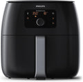 Philips Premium Airfryer XXL, Fat Removal Technology, 3lb/7qt, Rapid Air Technology, Digital Display, Keep Warm Mode, 5 Cooking Presets, HomeID App, Family Sized, Black (HD9650/96)